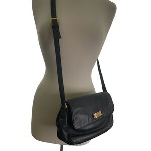 Etienne Aigner Blue Leather Croosbody Bag